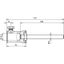 Fixing adapter D 16mm straight ZDC/StSt f. DEHNiso thumbnail 2