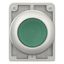 Illuminated pushbutton actuator, RMQ-Titan, Flat, momentary, green, Blank, Metal bezel thumbnail 4