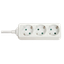 3-Way Schuko Mains Power Extension Schuko sockets, 45° angled thumbnail 1