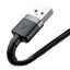 Cable USB2.0 A plug - IP Lightning plug 3.0m Cafule grey+black BASEUS thumbnail 2