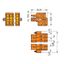 2-conductor female connector;Screw flange;2.5 mm²;orange thumbnail 4