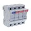 Fuse-holder, LV, 30 A, AC 600 V, 10 x 38 mm, 3P+N, UL, IEC, DIN rail mount thumbnail 50