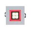 FIALE 4LED 4X1W 30deg 230V SQUARE CW LED SPOT RED FRAME thumbnail 5