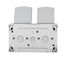 Horizontal combination two-gang pin socket outlet,VISIO IP54 thumbnail 4