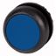 Illuminated pushbutton actuator, RMQ-Titan, Flush, momentary, Blue, Blank, Bezel: black thumbnail 1