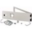 Opening metal front plate for drawer, NZM, ventilated, IP31, H=150mm, grey thumbnail 1