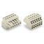 2-conductor female connector Push-in CAGE CLAMP® 2.5 mm² light gray thumbnail 1