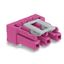Socket for PCBs angled 3-pole pink thumbnail 1