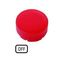 Button lens, raised red, OFF thumbnail 2