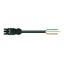 pre-assembled connecting cable;Eca;Socket/open-ended;black thumbnail 1