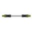 pre-assembled interconnecting cable Socket/plug 3-pole light green thumbnail 1
