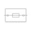 2-conductor fuse terminal block with pivoting fuse holder and end plat thumbnail 5