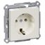 SCHUKO socket-outlet, screwless terminals, polar white, glossy, System M thumbnail 2