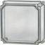 Cap, + door, transparent smoky gray, HxWxD=375x375x200mm thumbnail 3