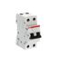 SH202T-C10 Miniature Circuit Breaker - 2P - C - 10 A thumbnail 1