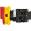 Main switch, T0, 20 A, flush mounting, 2 contact unit(s), 3 pole, Emergency switching off function, With red rotary handle and yellow locking ring, Lo thumbnail 3