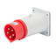 STRAIGHT FLUSH MOUNTING INLET - IP44 - 3P+E 16A 380-415V 50/60HZ - RED - 6H - SCREW WIRING thumbnail 1