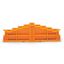 4-level end plate marking: 3-2-1-0--0-1-2-3 7.62 mm thick orange thumbnail 2