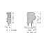 Stackable PCB terminal block 2.5 mm² Pin spacing 5/5.08 mm gray thumbnail 2