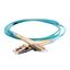 Patch cord fiber optic OM3 multimode (50/125µm) LC/LC duplex 1 meter thumbnail 1