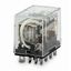 Relay, plug-in, 14-pin, 4PDT, 10 A, 100/110 VAC thumbnail 1