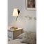 LUPE BLACK WALL LAMP WITH READER BEIGE LAMPSHADE thumbnail 2