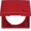 Frame with hinged cover and imprint "IP44", Integro Flow, red glossy thumbnail 1