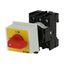 On-Off switch, P1, 40 A, service distribution board mounting, 3 pole, Emergency switching off function, with red thumb grip and yellow front plate thumbnail 4