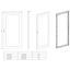 Glazed door for 1 door enclosure H=2000 W=1000 mm thumbnail 3