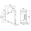 Voltage measuring relay UC 24...230V, 5A, 2 changeover contact, setting range UC 15...600V thumbnail 2