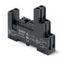 Relay socket for PCB relays, DIN rail mounting, 2 stages, 2 PDT, rise- thumbnail 2