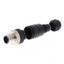 Field assembly connector, M12 straight plug (male), 4-poles, screw con thumbnail 3