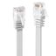 1m Cat.6 U/UTP Flat Network Cable, White RJ45, M/M, 250MHz, copper, 32AWG thumbnail 1