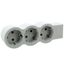 MOES STD SCH 3X2P+E WITHOUT CABLE WHITE/GREY thumbnail 6