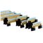 MSET9 = 2xBB9 Brass bar 9x16mm2 +BB0 DIN rail adapter thumbnail 1
