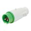 STRAIGHT PLUG - IP44 - 2P 32A 20-25V and 40-50V 401-500HZ - GREEN - 11H - SCREW WIRING thumbnail 2