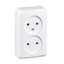 PRIMA - double socket outlet without earth - 16A, white thumbnail 4