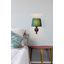 SAVOY BLACK WALL LAMP GREEN LAMPSHADE thumbnail 2