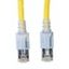 LED Patchcord RJ45 shielded, Cat.6a 10GB, LS0H,yellow, 0.5m thumbnail 2