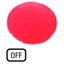 Button lens, flat red, OFF thumbnail 1