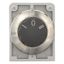 Changeover switch, RMQ-Titan, with rotary head, momentary, 3 positions, inscribed, Front ring stainless steel thumbnail 4