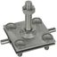 Clamp f. fixed earthing terminal M12 f. Rd 7-10/Fl30-40mm  StSt (V4A) thumbnail 1