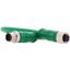 SWD round cable IP67, 0.3 m, 5 pole, prefabricated with M12 plug and M12 socket thumbnail 2