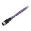 PROFIBUS cable M12B socket straight 5-pole violet thumbnail 3