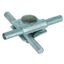 MV clamp  St/tZn f. Rd 8-10mm w. truss head screw M10x35mm a. nut V2A thumbnail 1