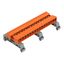 Double pin header DIN-35 rail mounting 16-pole orange thumbnail 1