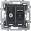 Combination coax with RJ45 connection UTP cat. 6, PoE++ ready, flat mo thumbnail 1