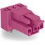 Socket for PCBs angled 3-pole pink thumbnail 2