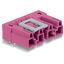 Plug for PCBs angled 4-pole pink thumbnail 1