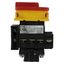 Main switch, P1, 40 A, flush mounting, 3 pole + N, 1 N/O, 1 N/C, Emergency switching off function, With red rotary handle and yellow locking ring, Loc thumbnail 30